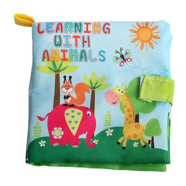 4 Style Baby Toys Soft Cloth Books Rustle Sound Infant Educational Stroller Rattle Toy Newborn Crib Bed Baby Toys 0-36 Months