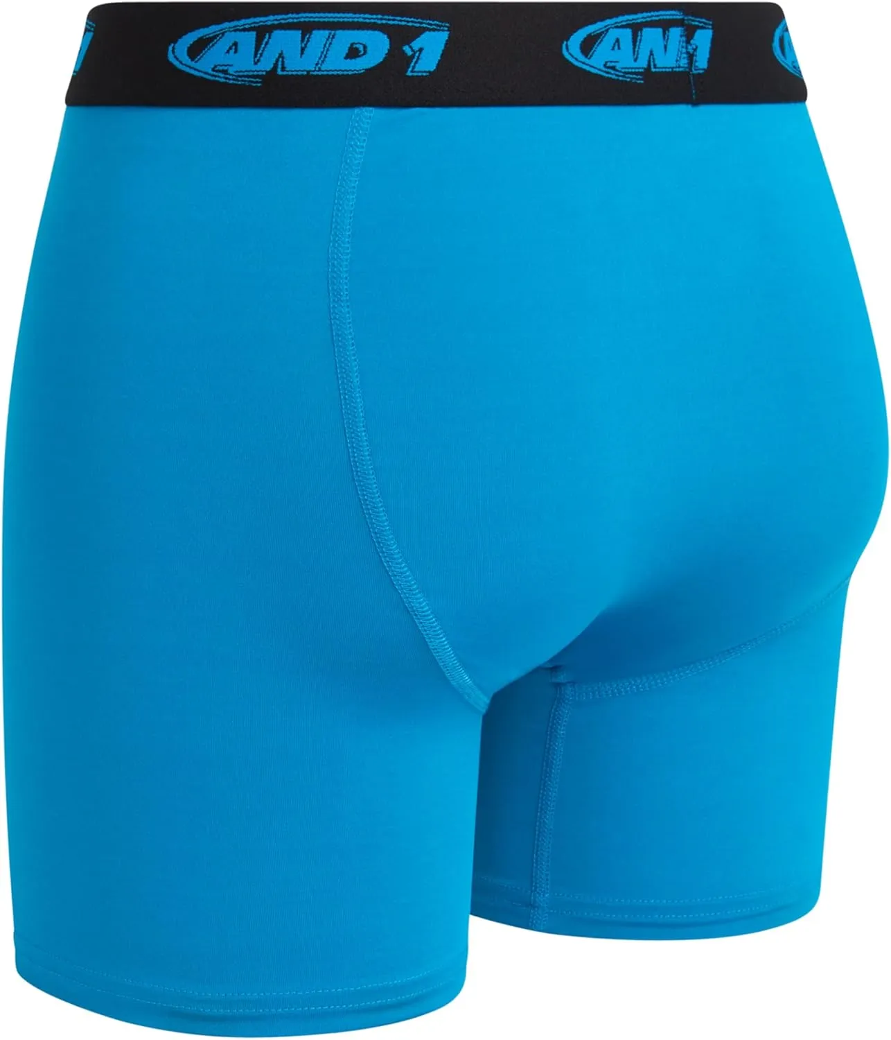 AND1 Mens Boxer Briefs - 6 Pack Stretch Performance Mens Underwear Boxers with Functional Fly Pouch (Sizes: S-3XL)