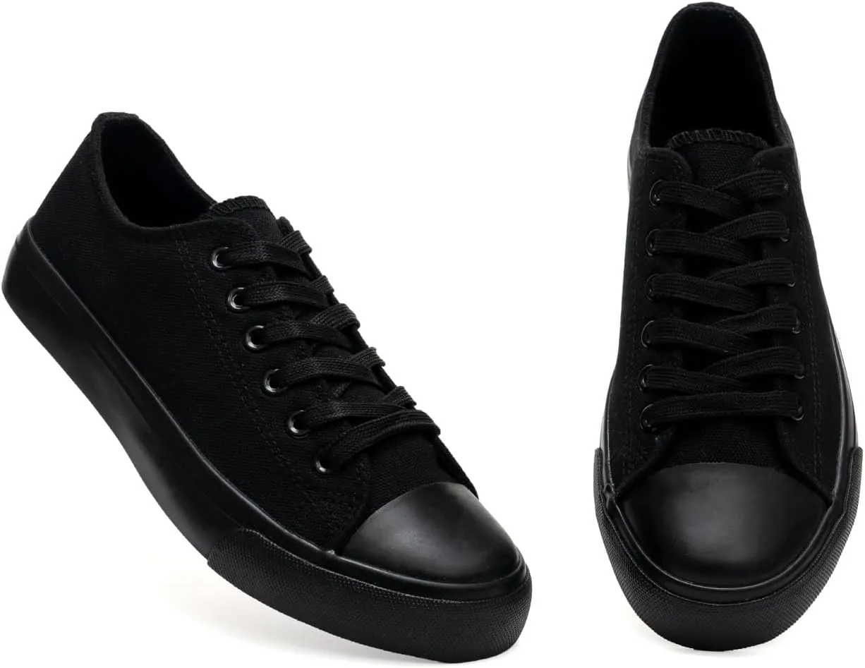 Canvas Shoes for Women Casual Low Top Sneakers Fashion Womens Tennis Shoes for Everyday Wear