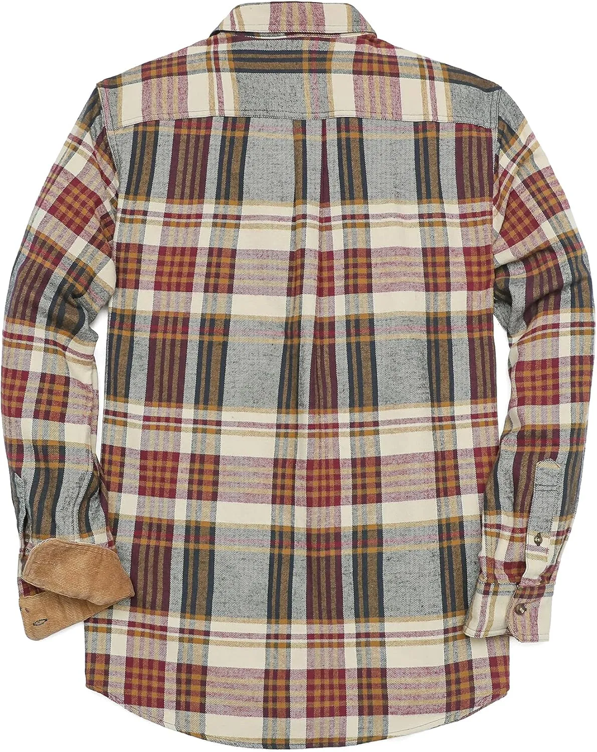 Dubinik? Mens Flannel Shirts Long Sleeve Flannel Shirt for Men Casual Button Down Brushed 100% Cotton Shirt