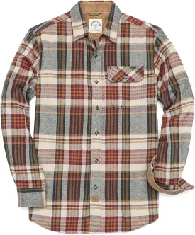 Dubinik? Mens Flannel Shirts Long Sleeve Flannel Shirt for Men Casual Button Down Brushed 100% Cotton Shirt
