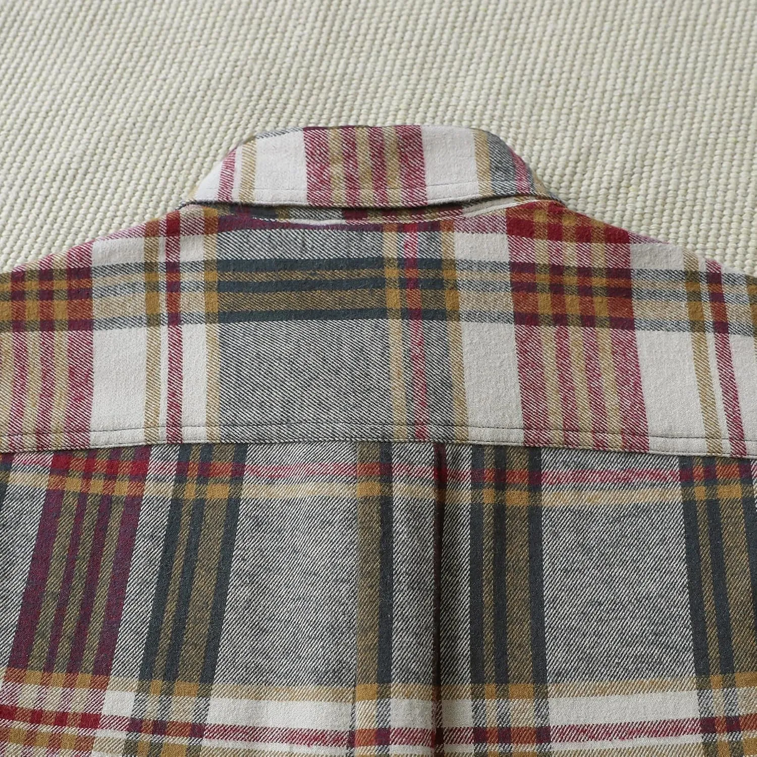 Dubinik? Mens Flannel Shirts Long Sleeve Flannel Shirt for Men Casual Button Down Brushed 100% Cotton Shirt