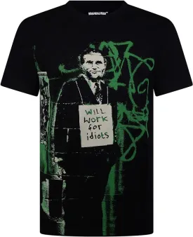 Eleven Paris Brandalised T-Shirt Men Pray Tee (Will Work Tech, Large)