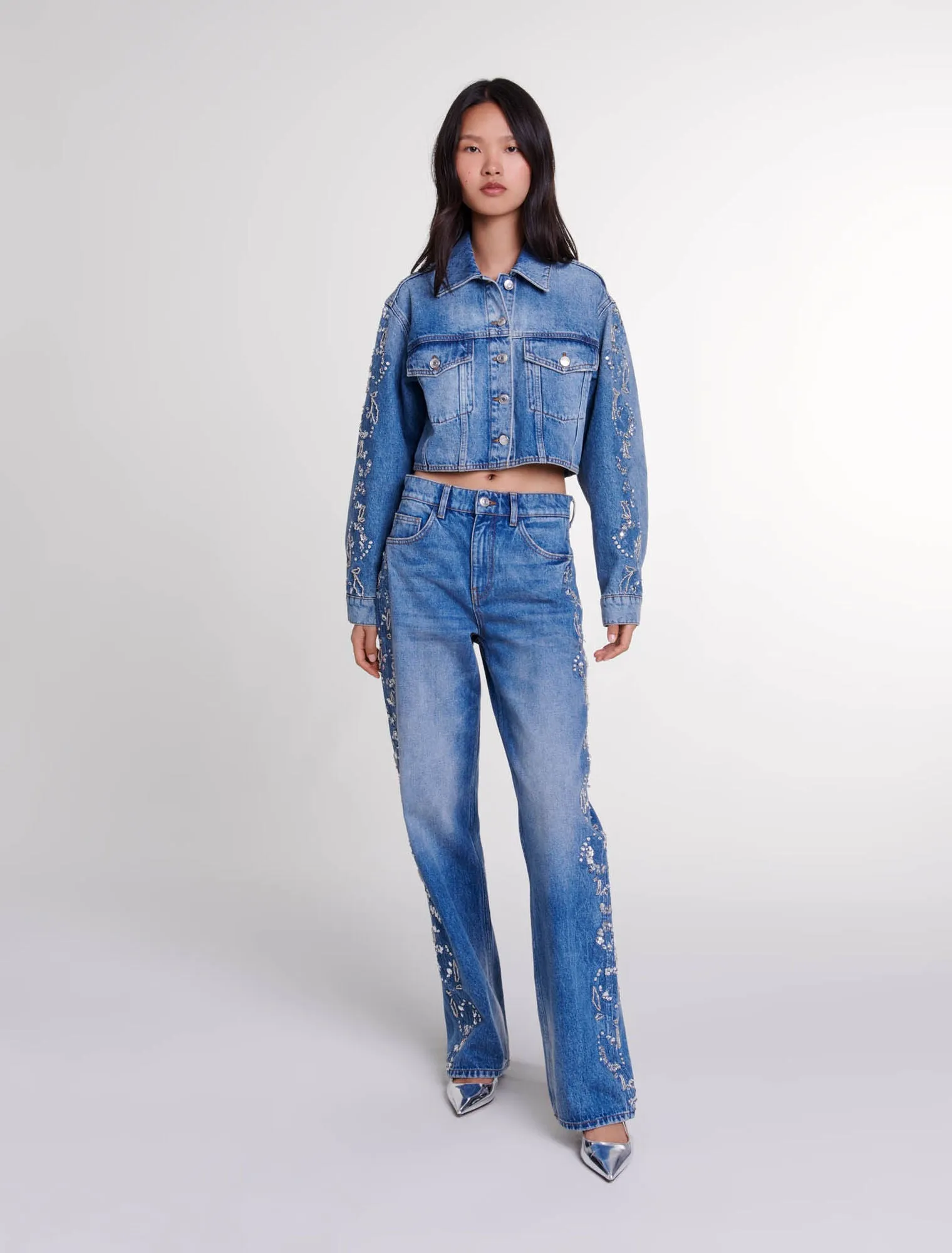 Embroidered jeans