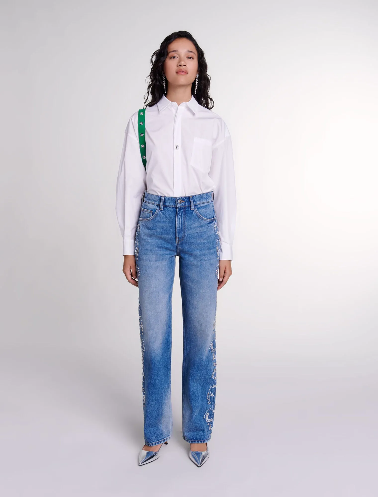Embroidered jeans