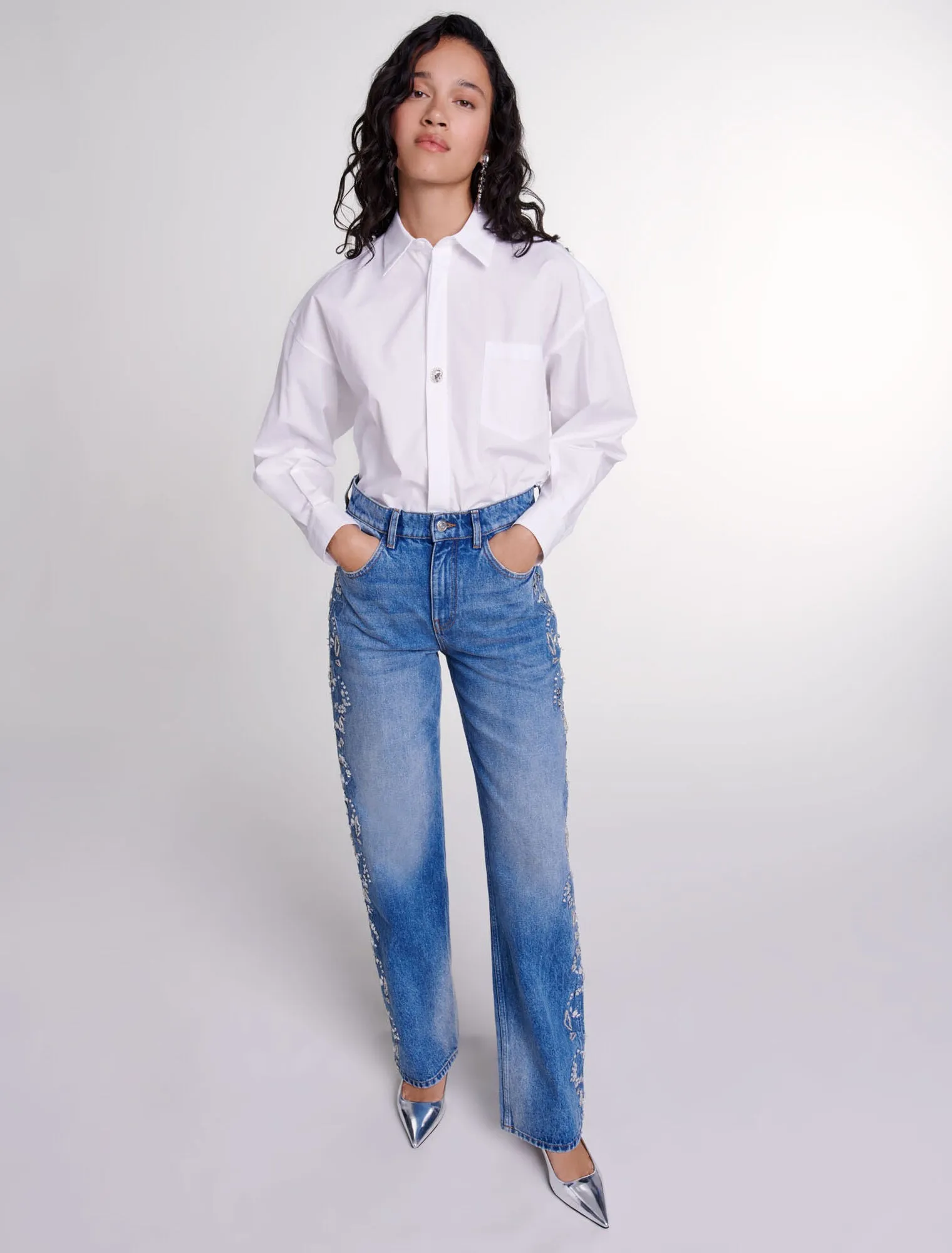 Embroidered jeans