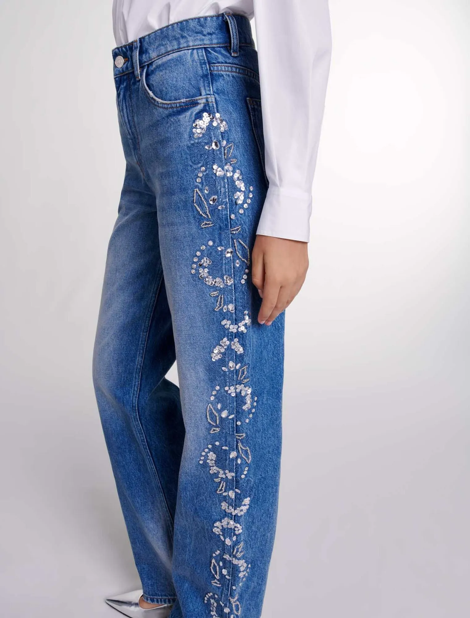 Embroidered jeans