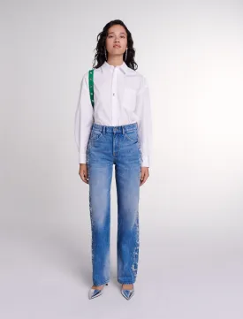 Embroidered jeans