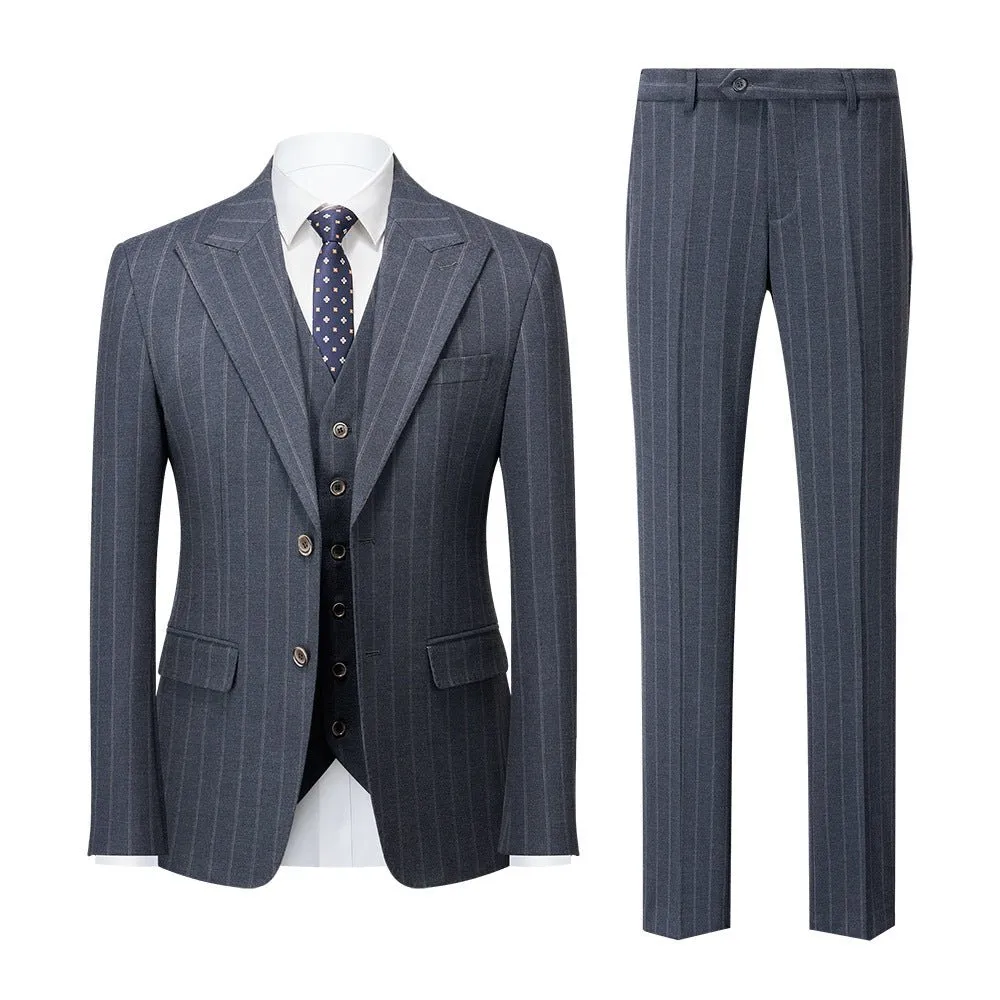ExquisiteBlend Skinny Zipper Fly 3 Piece Suit 4