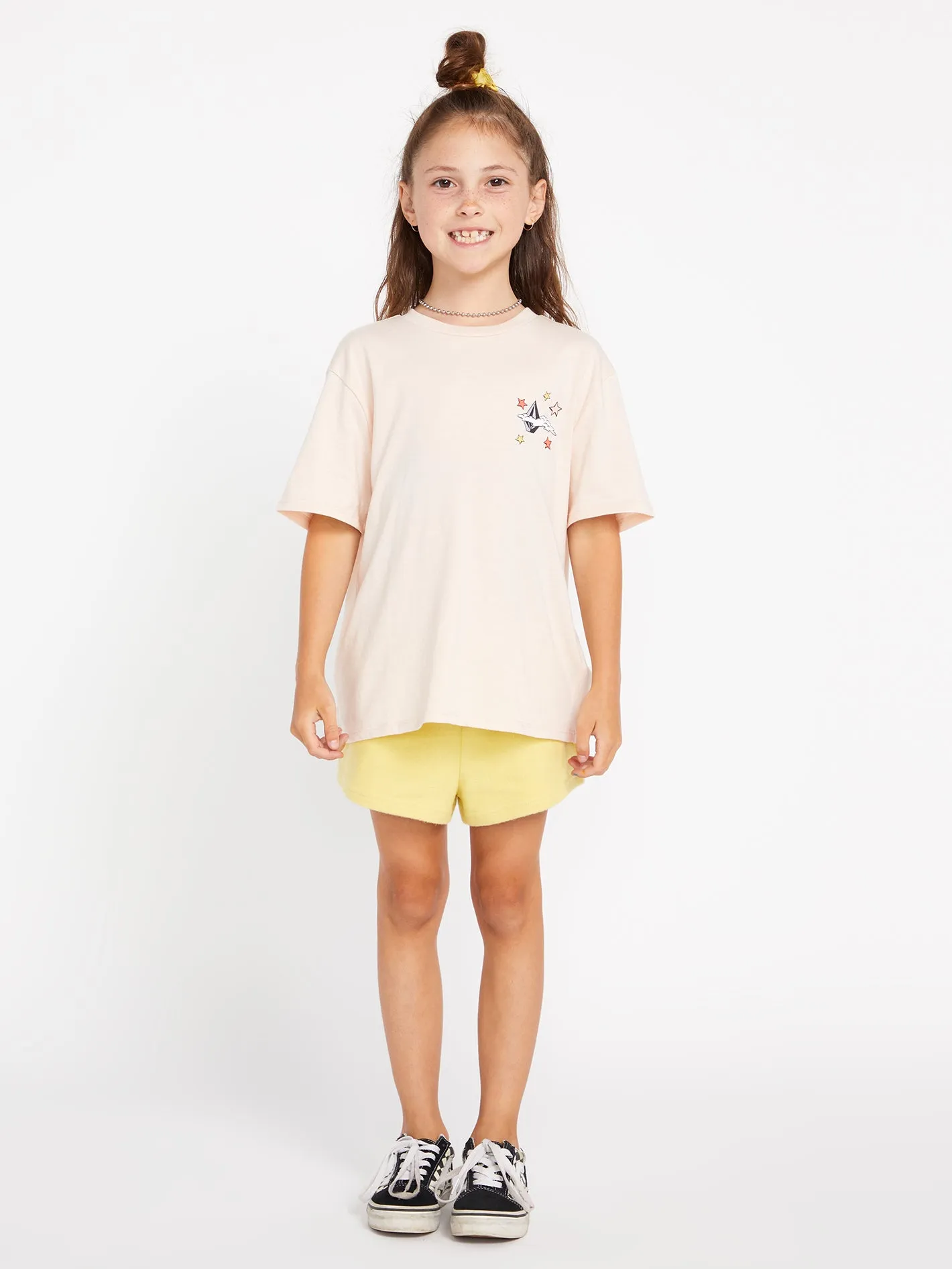 Girls Truly Stoked Boyfriend Short Sleeve Tee - Sand