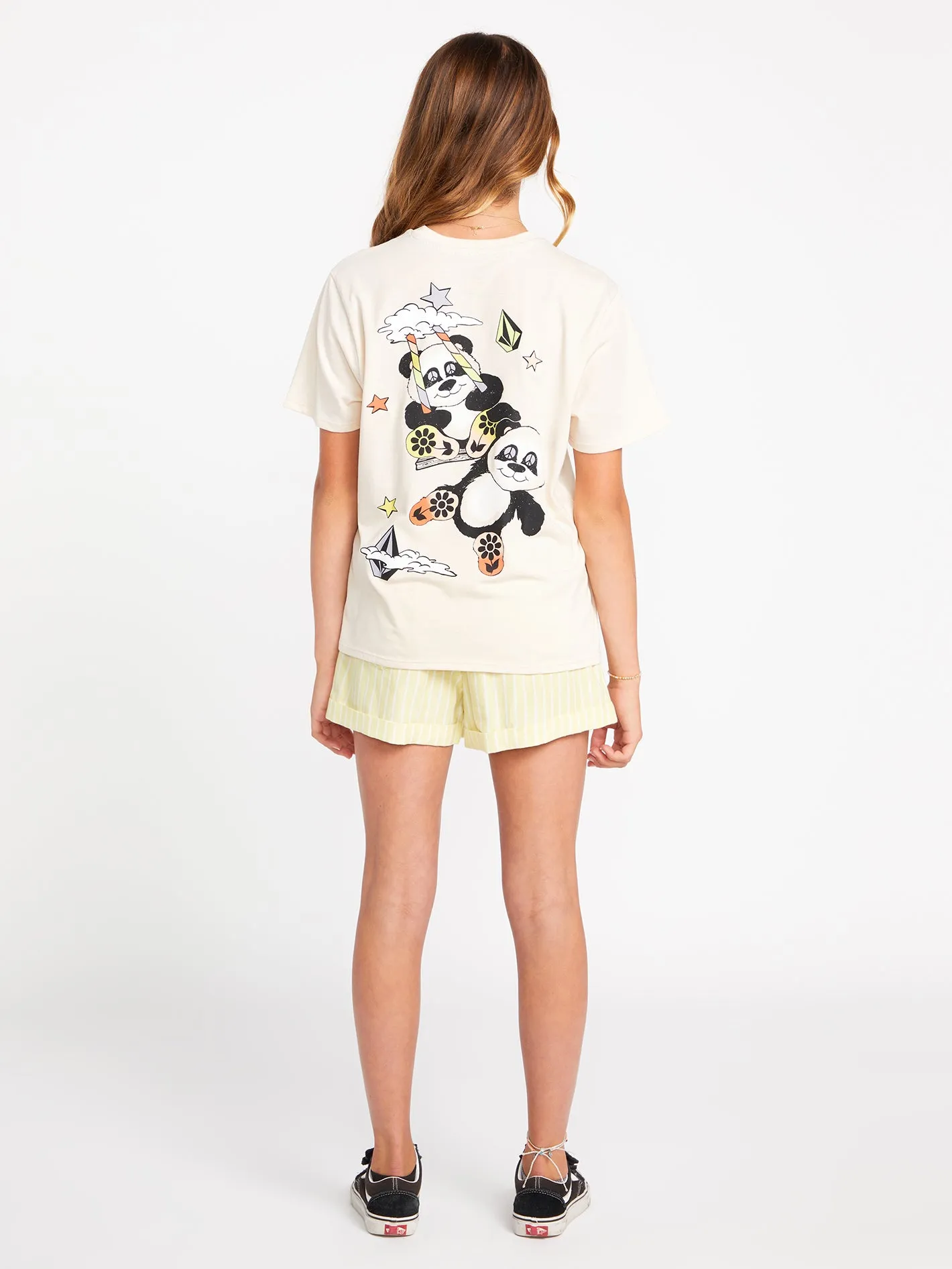 Girls Truly Stoked Boyfriend Short Sleeve Tee - Sand