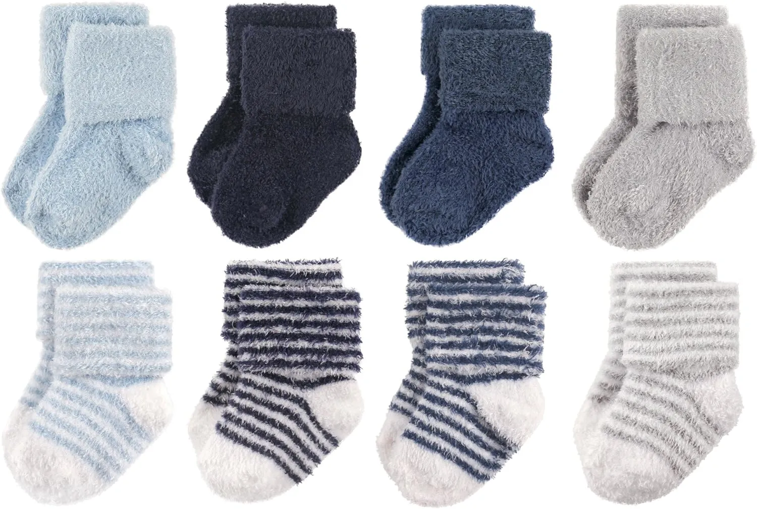 Hudson Baby Baby Girls' Cotton Rich Newborn and Terry Socks