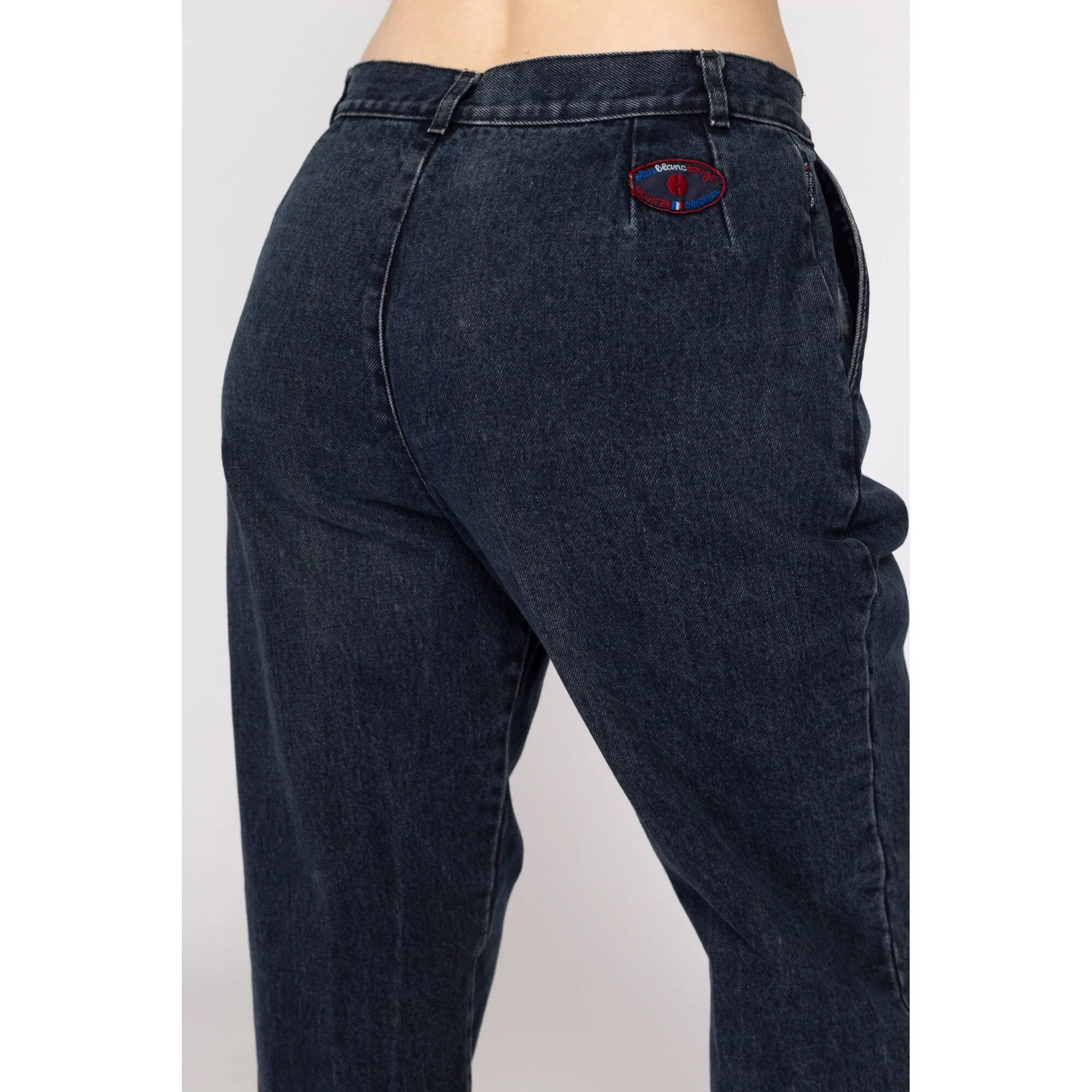 Medium 80s Embroidered Golfer High Waisted Mom Jeans 30"