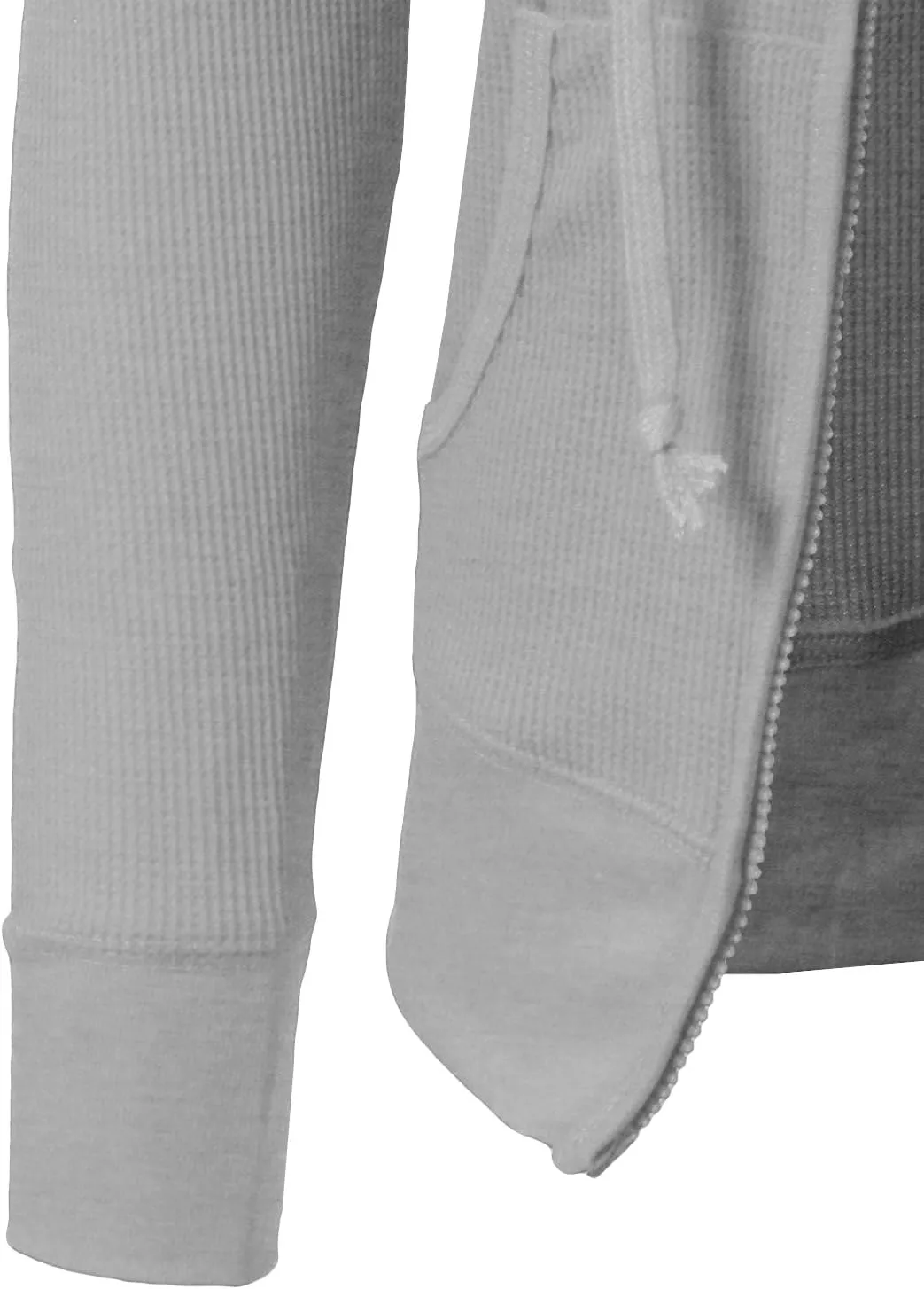 NE PEOPLE Women Basic Casual Comfy Lightweight Thermal Waffle Hoodie