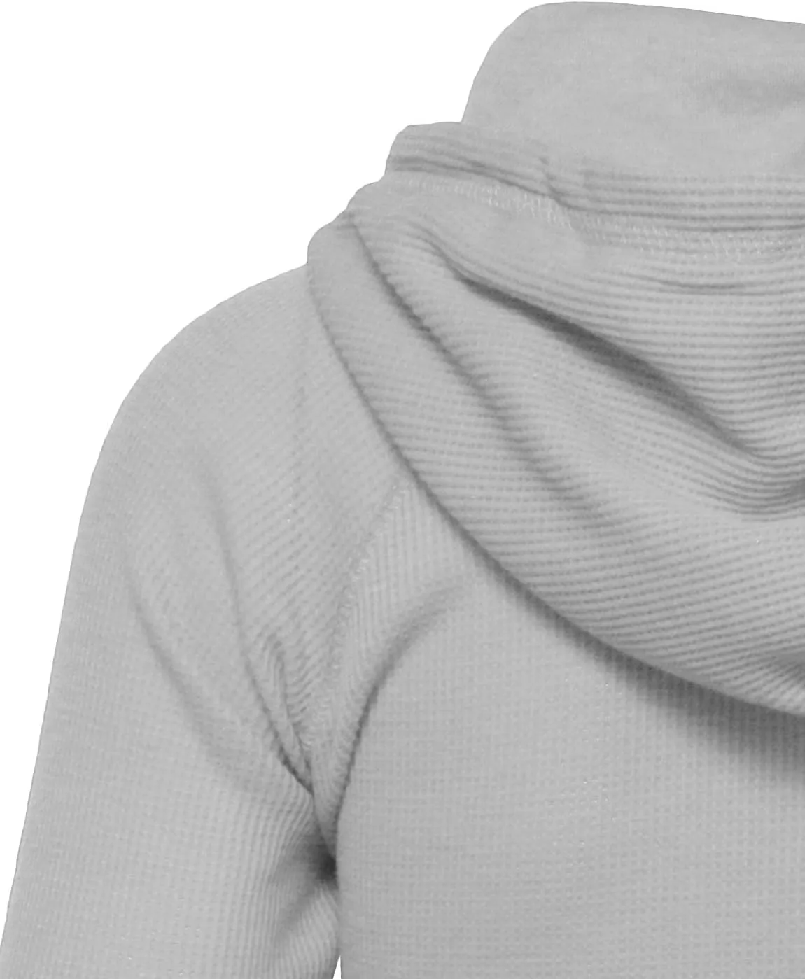 NE PEOPLE Women Basic Casual Comfy Lightweight Thermal Waffle Hoodie