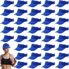Silkfly 36 Pack Sun Visor Hats Adjustable Sports Athletic hat UV Protection Sun Visor Cap for Men Women Tennis Running Golf
