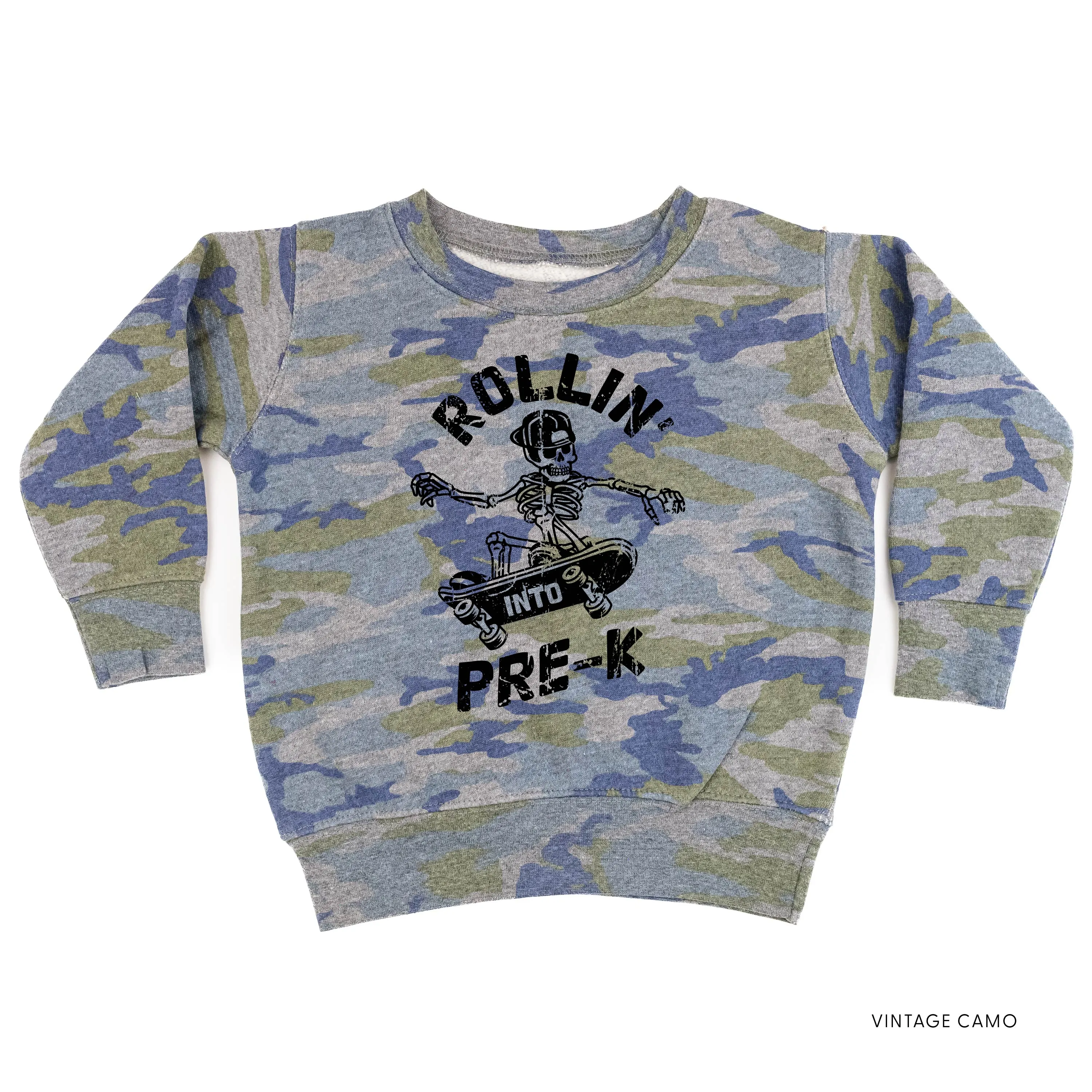 Skateboarding Skelly - Rollin' into Pre-K - Child Sweater